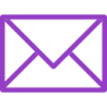 Mail Envelope Icon Purple